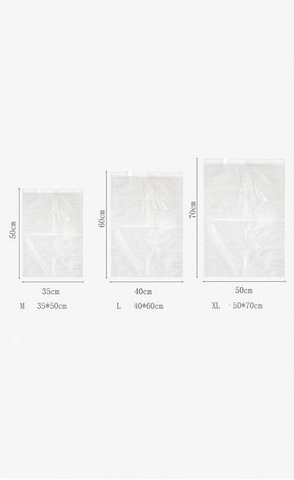 Hand Roll Compression Vacuum Storage Bags for Travel